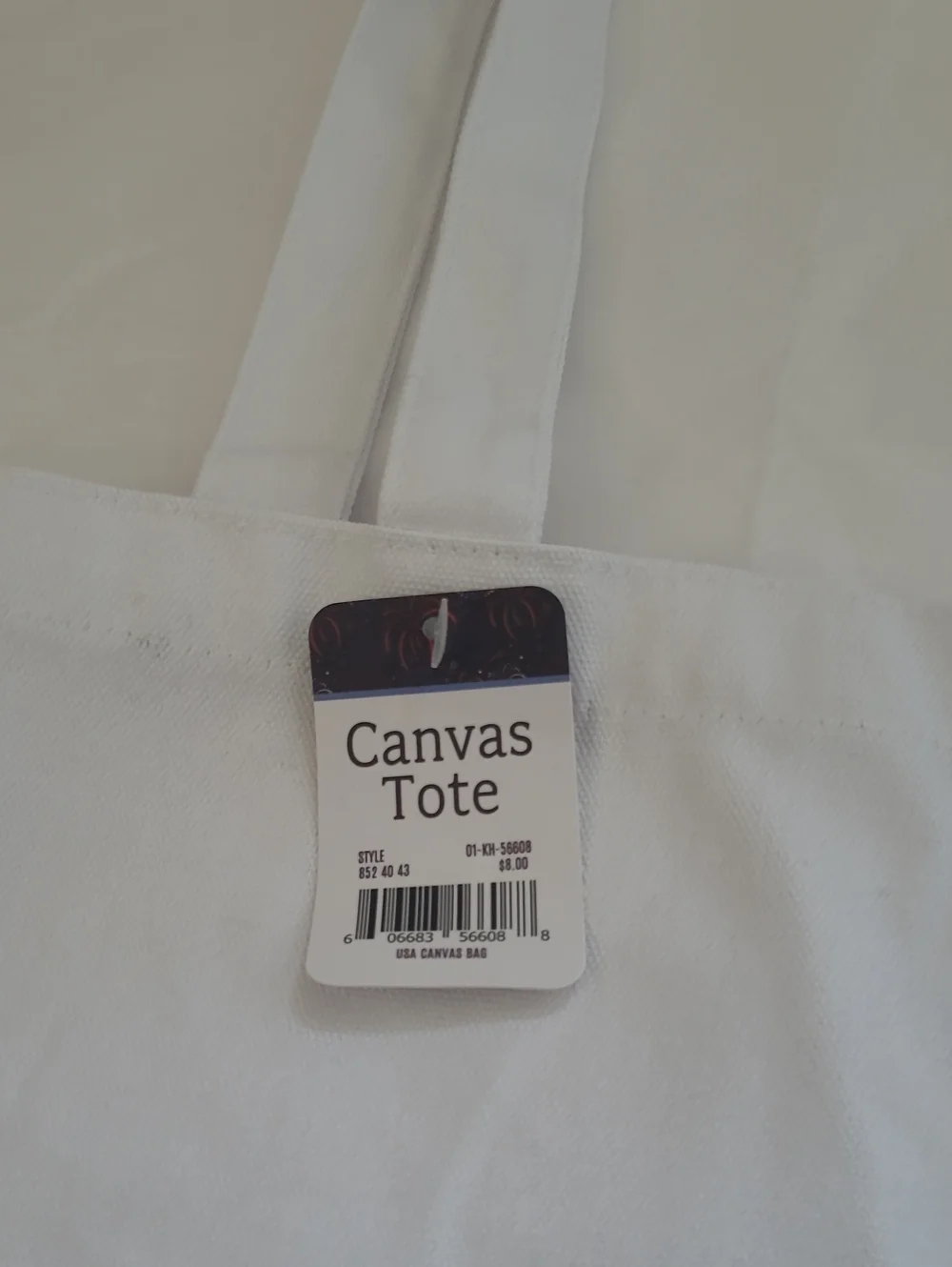 Unbranded White Canvas 'Party in the USA' Tote Bag - Red, White & Blue
